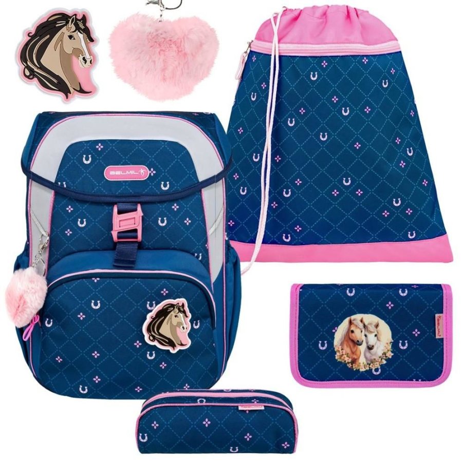 Schulranzen-Set MAXI mit Patch 5tlg Pferde "Meet your Horses" Schulranzen-Set MAXI mit Patch 5tlg Pferde "Meet your Horses" von Belmil