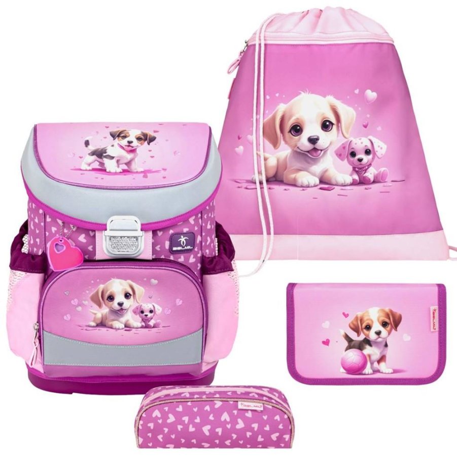 Belmil Schulranzen Set Mädchen Little Puppies (Motiv: Hundewelpen) "Mini Fit" für kleinere Kinder, ab 1.Klasse Grundschule Belmil Schulranzen Set Mädchen Little Puppies (Motiv: Hundewelpen) "Mini Fit" für kleinere Kinder, ab 1.Klasse Grundschule von Belmil