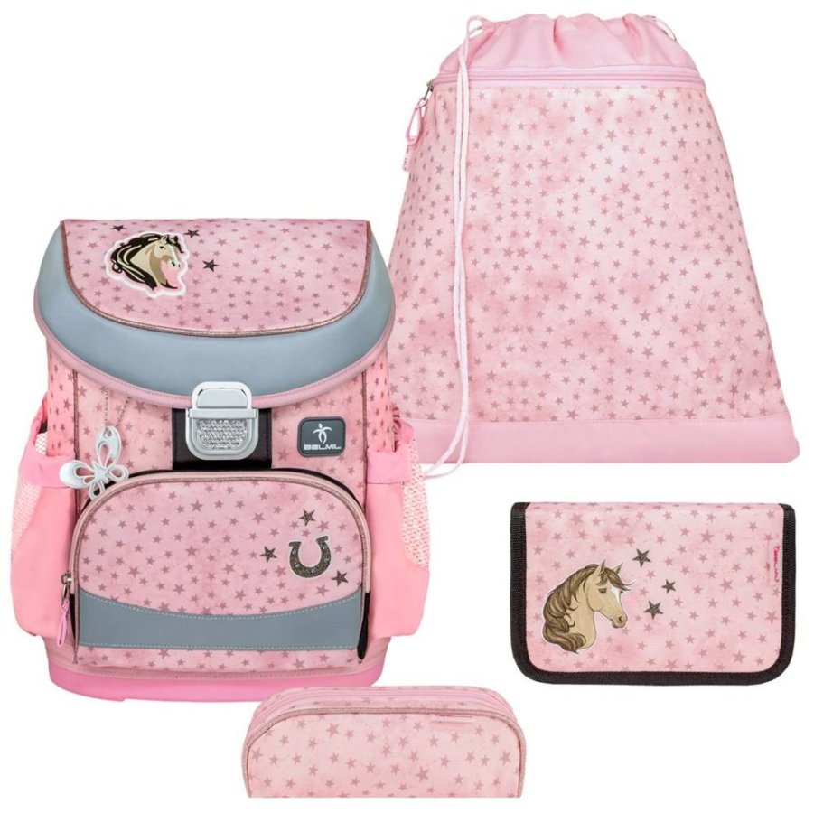 Belmil Schulranzen Set Mädchen Star Horses (Motiv: Pferde) "Mini Fit" für kleinere Kinder, ab 1.Klasse Grundschule Belmil Schulranzen Set Mädchen Star Horses (Motiv: Pferde) "Mini Fit" für kleinere Kinder, ab 1.Klasse Grundschule von Belmil
