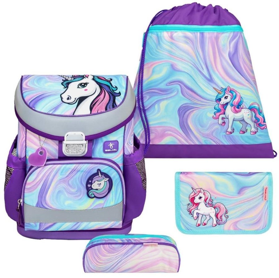 Belmil Schulranzen Set Mädchen Unicorn Dream (Motiv: Einhorn) "Mini Fit" für kleinere Kinder, ab 1.Klasse Grundschule Belmil Schulranzen Set Mädchen Unicorn Dream (Motiv: Einhorn) "Mini Fit" für kleinere Kinder, ab 1.Klasse Grundschule von Belmil