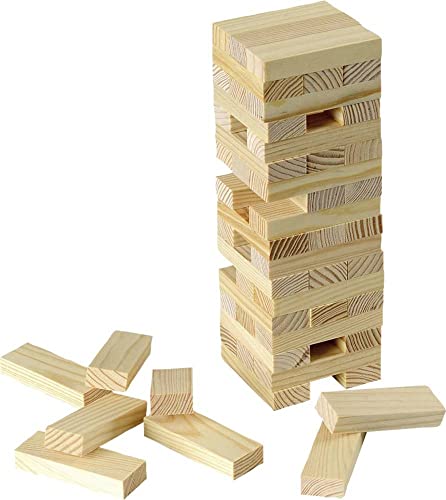 Beluga Spielwaren GmbH Spielwaren 30202 - Turmania Stapelspiel Holzspiel Wackelspiel Balancespiel Geschicklichkeitsspiel Natur 22,50 x 7,50 x 7,50 cm von Beluga