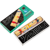 JOHN 40345 BELUGA Brettspiele-Set Domino, Mikado, Würfelset von Beluga