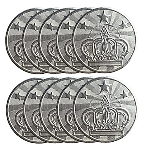 Bemvp 10 Stücke 25 * 2mm Spiel Token Edelstahl Arcade Spiel Münze Crown Tokens Bemvp 10 Stücke 25 * 2mm Spiel Token Edelstahl Arcade Spiel Münze Crown Tokens von Bemvp