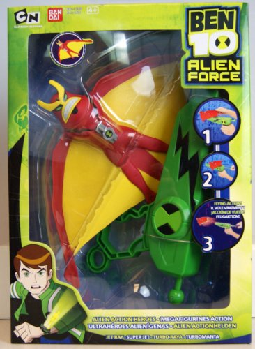 Ben 10 - Alien Force - Alien Action Heroes - Jet Ray - mit Abschussrampe - Figur ca. 20cm - OVP von Ben 10