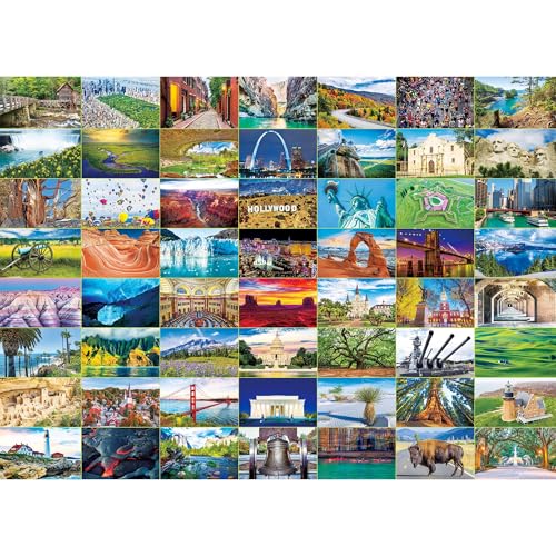 BenBen 1000 Teile Puzzle für Erwachsene, ikonisches Amerika, Puzzles mit Buchstaben auf der Rückseite, herausforderndes Puzzle für Spieleabend, Heimdekoration BenBen 1000 Teile Puzzle für Erwachsene, ikonisches Amerika, Puzzles mit Buchstaben auf der Rückseite, herausforderndes Puzzle für Spieleabend, Heimdekoration von BenBen