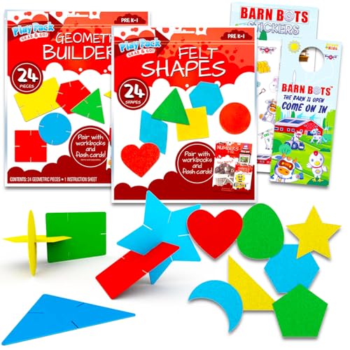 Grundlegende geometrische Verbindungsformen Baustein-Set – Unterwegs-Aktivitäten-Bundle mit Papier und Filz, geometrische Baumeister für Formerkennung, Muster, Aufkleber, mehr | Road Trip Tangrams Grundlegende geometrische Verbindungsformen Baustein-Set – Unterwegs-Aktivitäten-Bundle mit Papier und Filz, geometrische Baumeister für Formerkennung, Muster, Aufkleber, mehr | Road Trip Tangrams von Bendon
