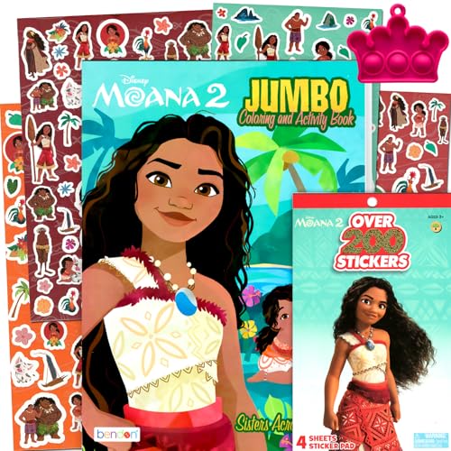 Vaiana Malbuch und Aufkleber-Set für Kinder von Bendon