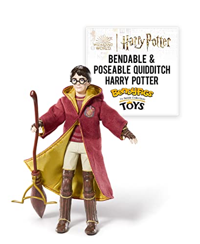 BendyFigs The Noble Collection Harry Potter - Harry Potter Quidditch - Noble Toys 16cm Bendable Posable Collectible Doll Figure with Stand and Mini Accessory BendyFigs The Noble Collection Harry Potter - Harry Potter Quidditch - Noble Toys 16cm Bendable Posable Collectible Doll Figure with Stand and Mini Accessory von BendyFigs