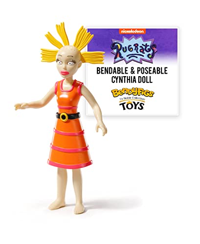 BendyFigs The Noble Collection Rugrats Cynthia - Noble Toys 16cm Bendable Posable Collectible Doll Figure with Stand and Mini Accessory von BendyFigs