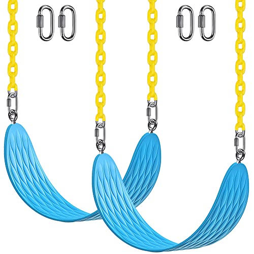 BeneLabel 2er Schaukel Kinder, Indoor Outdoor Babyschaukel Weichen Gummi Schaukelsitz Spielplatz Gartenschaukel Erwachsene Schaukelbrett mit Verstellbarer 180cm Metallkette für Teens, Blau U/227kg BeneLabel 2er Schaukel Kinder, Indoor Outdoor Babyschaukel Weichen Gummi Schaukelsitz Spielplatz Gartenschaukel Erwachsene Schaukelbrett mit Verstellbarer 180cm Metallkette für Teens, Blau U/227kg von BeneLabel