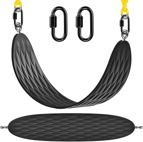 BeneLabel Heavy Duty Swing Seat with 66 Inch Chain and Carabiners, Comfortable and Durable Plastic Coated Swing Set Accessories Replacement for Outdoor Playground, Black BeneLabel Heavy Duty Swing Seat with 66 Inch Chain and Carabiners, Comfortable and Durable Plastic Coated Swing Set Accessories Replacement for Outdoor Playground, Black von BeneLabel