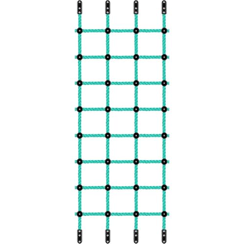 BeneLabel Kletternetz Kinder, Indoor Outdoor Garten Klettergerüst Kinderzimmer Netz Nylonseil Leiter für Spielgeräte, Kinderschaukel, Spielplatz, Baumhaus Hindernisparcours Trainingszubehör,354 x 76cm von BeneLabel