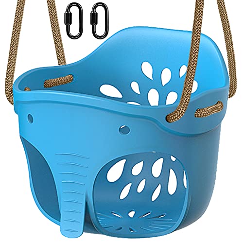 BeneLabel Schaukel Kinder, Indoor Outdoor Babyschaukel Weichen Gummi Schaukelsitz Spielplatz Gartenschaukel Eimer Schaukel mit 130-200cm Seil für Kleinkind 1-3 Jahre, Blau Elefant/272kg BeneLabel Schaukel Kinder, Indoor Outdoor Babyschaukel Weichen Gummi Schaukelsitz Spielplatz Gartenschaukel Eimer Schaukel mit 130-200cm Seil für Kleinkind 1-3 Jahre, Blau Elefant/272kg von BeneLabel
