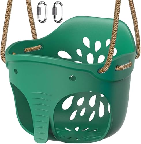 BeneLabel Schaukelsitz, Weichen Garten Spielplatz Schaukel Kinderschaukel Brettschaukel Schaukelbret 1.3-2M Seil & Lockset Karabiner für Kleinkind/Kind, Niedliche Elefanten, 600lbs, Grün BeneLabel Schaukelsitz, Weichen Garten Spielplatz Schaukel Kinderschaukel Brettschaukel Schaukelbret 1.3-2M Seil & Lockset Karabiner für Kleinkind/Kind, Niedliche Elefanten, 600lbs, Grün von BeneLabel