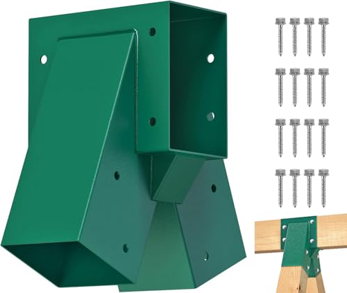 BeneLabel Schaukelverbinder, Schwerlast Schaukel Rahmenhalterung Balkenverbinder Mittelmontage 90 Grad Spielplatz Klettergerüst Holzpfosten Verbinder Eckig für Balken (147 x 95mm) & Beine (95 x 95mm) von BeneLabel