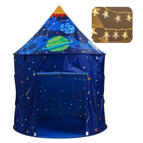 Benebomo Blue Space Rakete Spielzelt für Kinder, Pop-Up-Zelt für Kinder, Zelt für Jungen und Mädchen, drinnen und draußen Benebomo Blue Space Rakete Spielzelt für Kinder, Pop-Up-Zelt für Kinder, Zelt für Jungen und Mädchen, drinnen und draußen von Benebomo