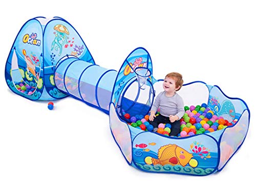 Benebomo Spielzelt mit Tunnel,3 in 1 Spielzelthaus, bällebad mit Tunnel,Kinderspielhaus-Spielzeughaus, Krabbeltunnel,Puzzle-Krabbeln, Zaunballbecken, Kriechgang Benebomo Spielzelt mit Tunnel,3 in 1 Spielzelthaus, bällebad mit Tunnel,Kinderspielhaus-Spielzeughaus, Krabbeltunnel,Puzzle-Krabbeln, Zaunballbecken, Kriechgang von Benebomo