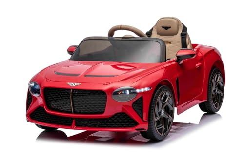 Elektrisches Kinderauto Bentley Bacalar 12V, rot, Türen öffnen nach Oben, 2,4 GHz Fernbedienung, LED-Beleuchtung, USB/AUX-Anschluss, Federung, Lithium-Akku, 2 x 25W Motor, Originale Lizenz Elektrisches Kinderauto Bentley Bacalar 12V, rot, Türen öffnen nach Oben, 2,4 GHz Fernbedienung, LED-Beleuchtung, USB/AUX-Anschluss, Federung, Lithium-Akku, 2 x 25W Motor, Originale Lizenz von Beneo Motors