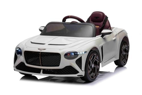 Elektrisches Kinderauto Bentley Bacalar 12V, weiß, Türen öffnen nach Oben, 2,4 GHz Fernbedienung, LED-Beleuchtung, USB/AUX-Anschluss, Federung, Lithium-Akku, 2 x 25W Motor, Originale Lizenz Elektrisches Kinderauto Bentley Bacalar 12V, weiß, Türen öffnen nach Oben, 2,4 GHz Fernbedienung, LED-Beleuchtung, USB/AUX-Anschluss, Federung, Lithium-Akku, 2 x 25W Motor, Originale Lizenz von Beneo Motors