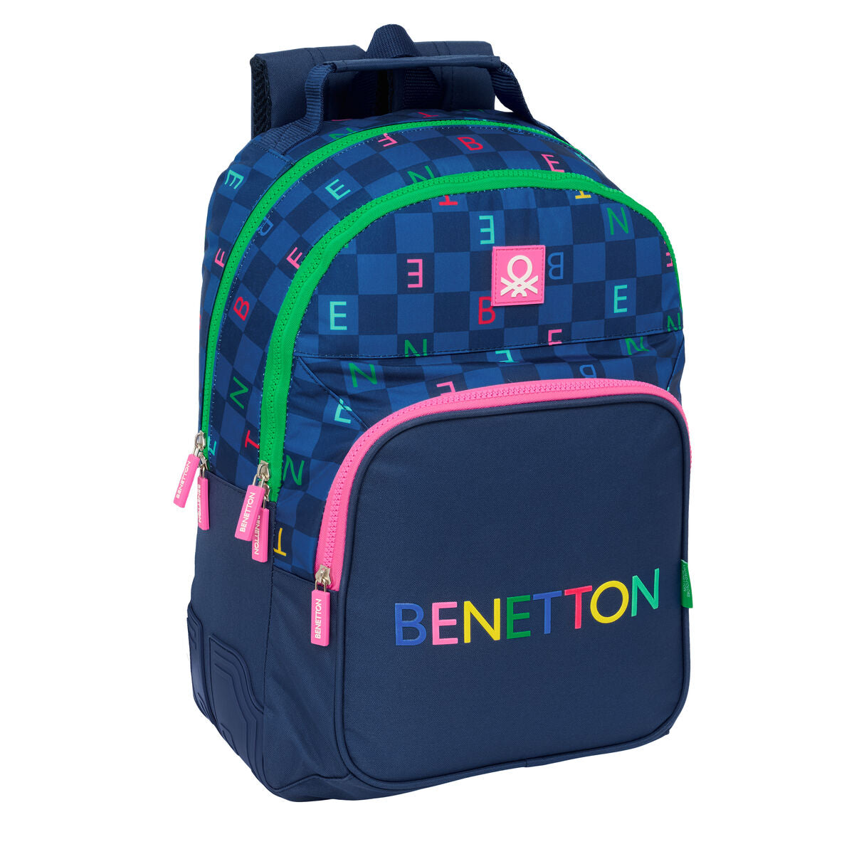 Schulrucksack Benetton Damero Marineblau 32 x 42 x 15 cm Schulrucksack Benetton Damero Marineblau 32 x 42 x 15 cm von Benetton
