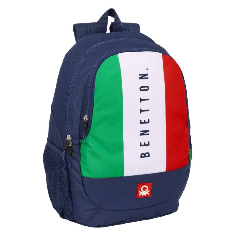 Schulrucksack Benetton Flag Marineblau 32 x 44 x 16 cm von Benetton