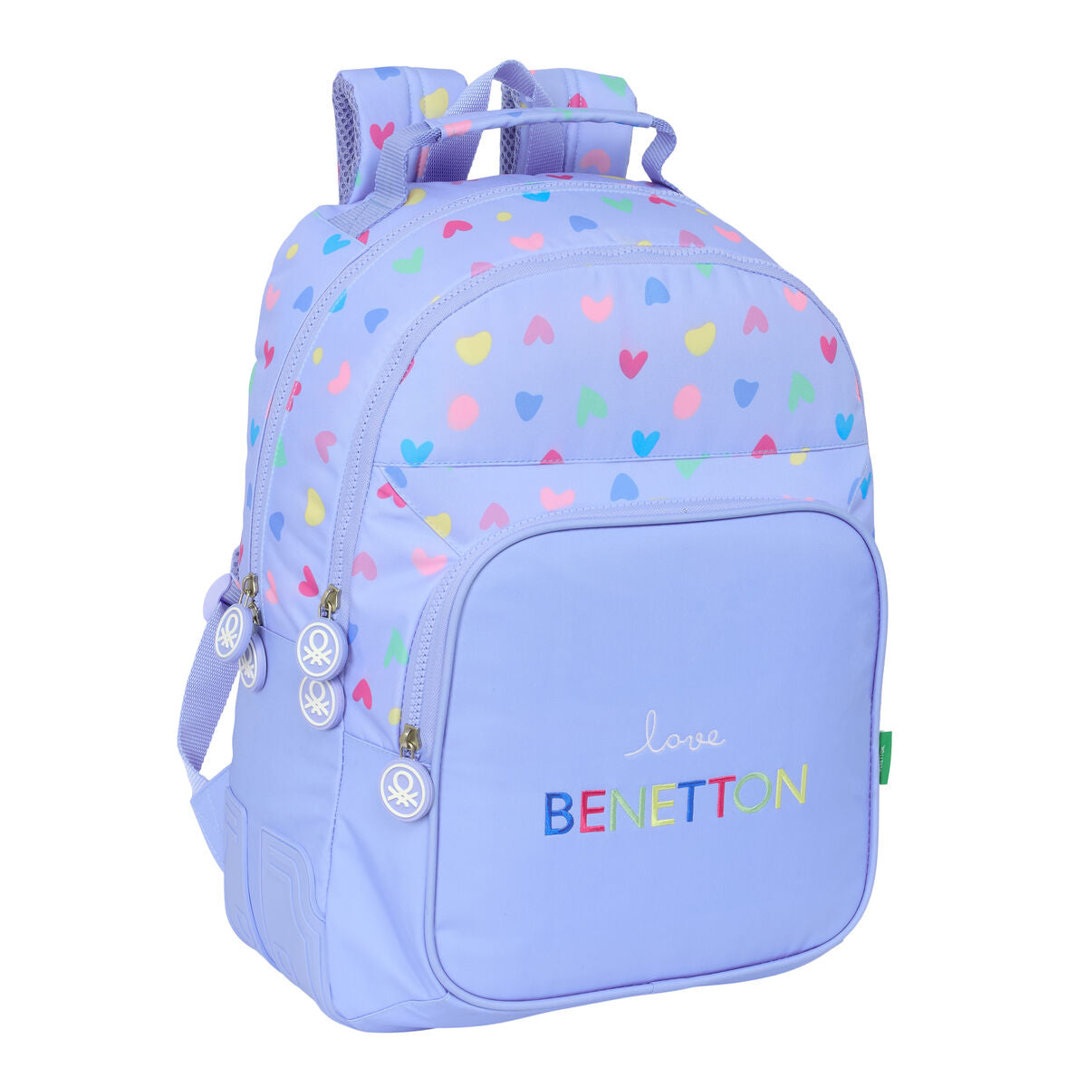 Schulrucksack Benetton Lila Lila 32 x 42 x 15 cm Schulrucksack Benetton Lila Lila 32 x 42 x 15 cm von Benetton