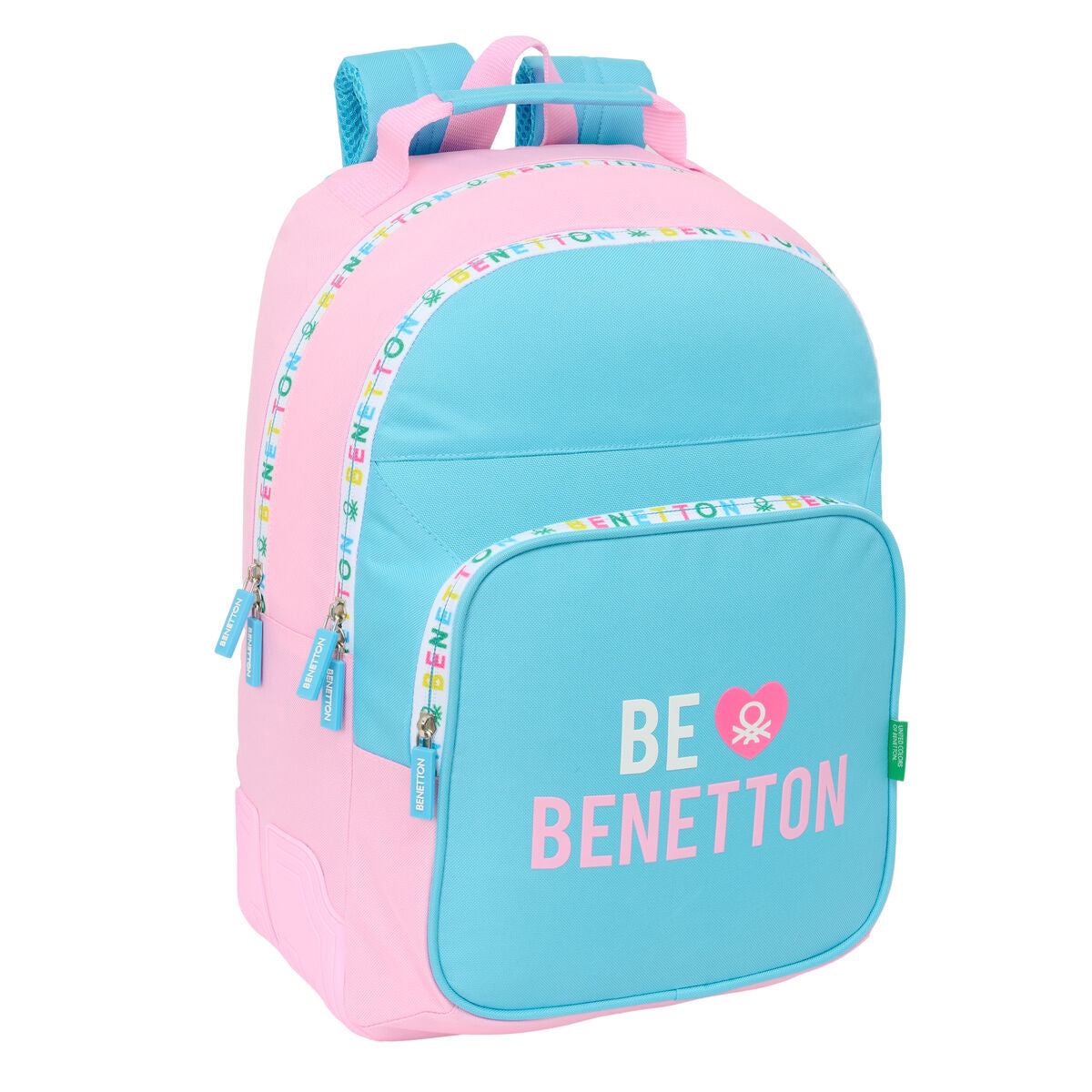 Schulrucksack Benetton Unique Rosa türkis 32 x 42 x 15 cm Schulrucksack Benetton Unique Rosa türkis 32 x 42 x 15 cm von Benetton