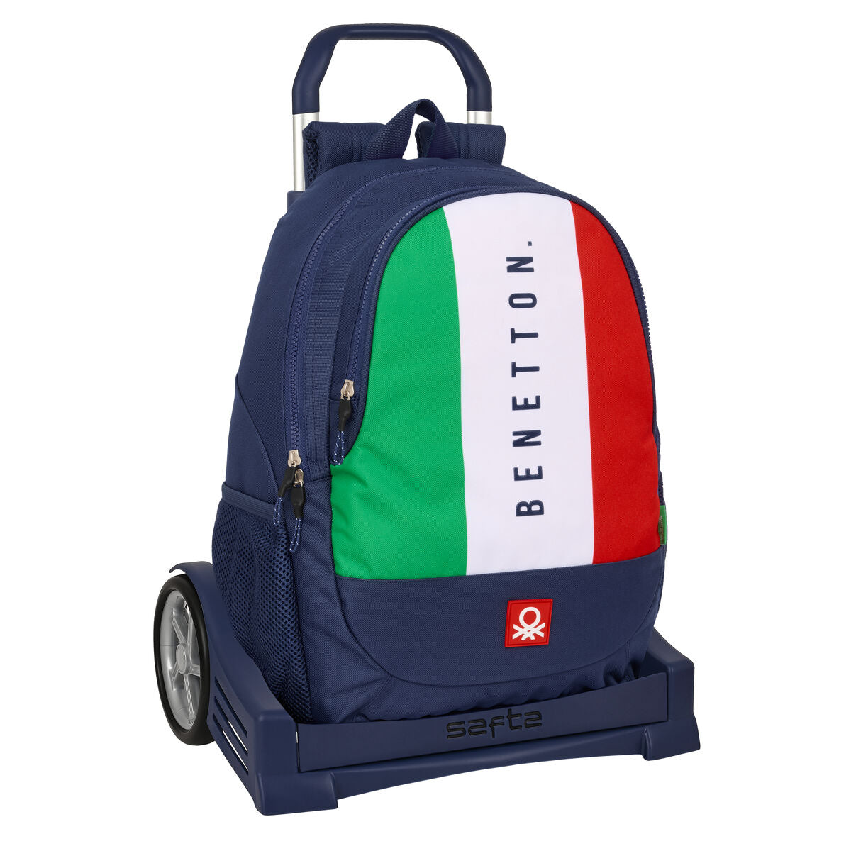 Schulrucksack mit Rädern Benetton Flag Marineblau 32 x 44 x 16 cm Schulrucksack mit Rädern Benetton Flag Marineblau 32 x 44 x 16 cm von Benetton