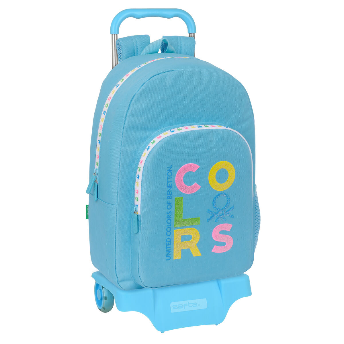 Schulrucksack mit Rädern Benetton Spring Himmelsblau 30 x 46 x 14 cm Schulrucksack mit Rädern Benetton Spring Himmelsblau 30 x 46 x 14 cm von Benetton