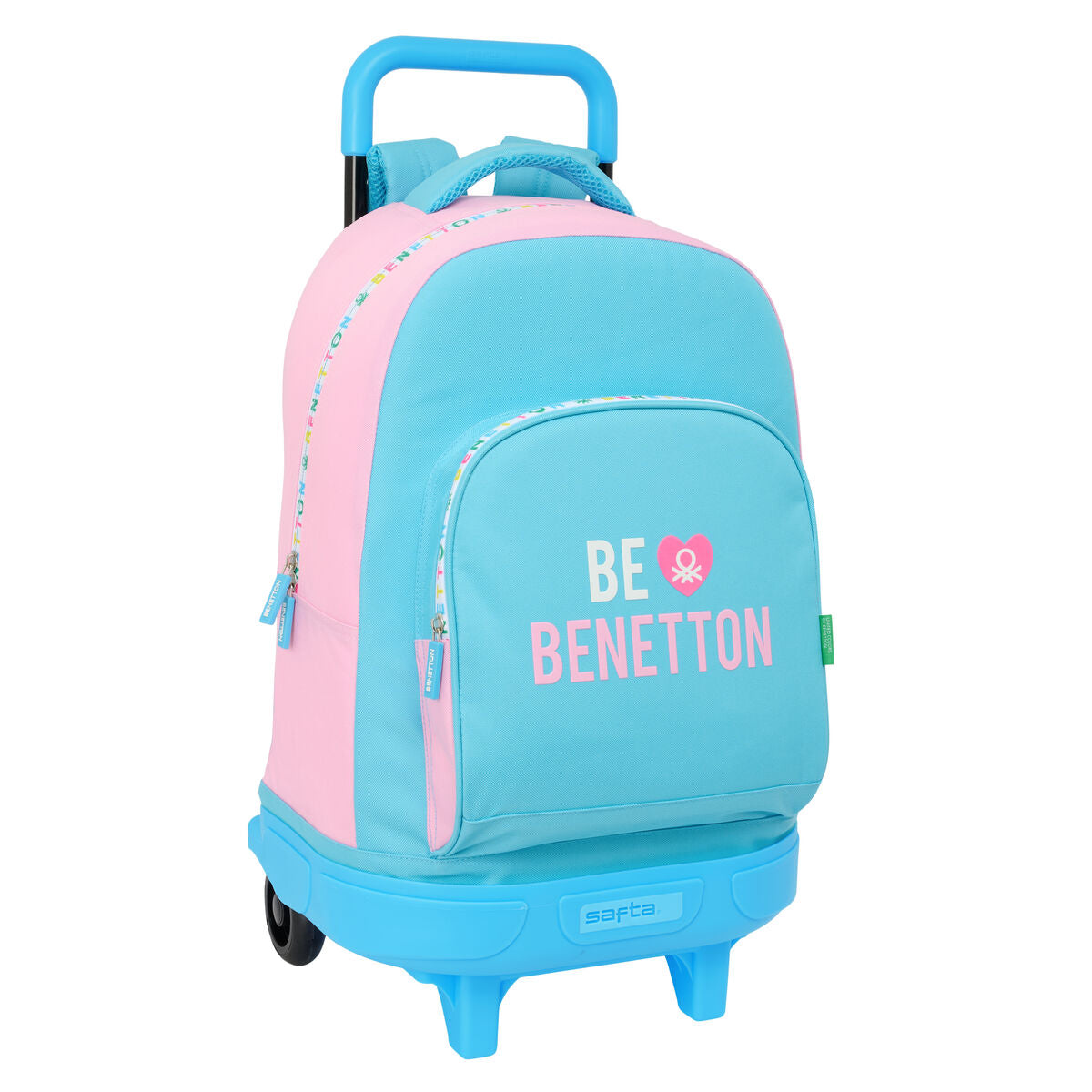 Schulrucksack mit Rädern Benetton Unique Rosa türkis 33 x 45 x 22 cm Schulrucksack mit Rädern Benetton Unique Rosa türkis 33 x 45 x 22 cm von Benetton