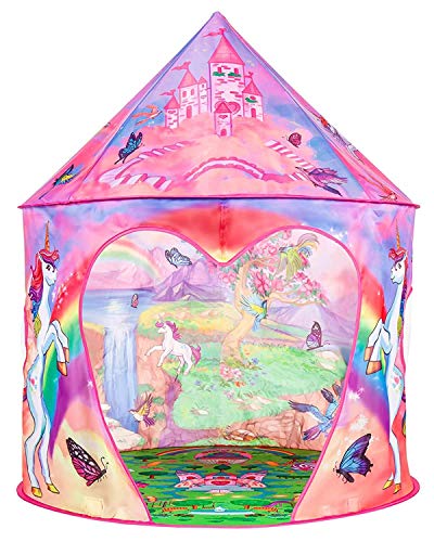 Benebomo Rosa Einhorn Kinderzelt,Spielzelt Haus Indoor,spielzelt mädchen,mit Tragetasche, Jungen und Mädchen,Geschenkidee, zum Geburtstag von Benebomo