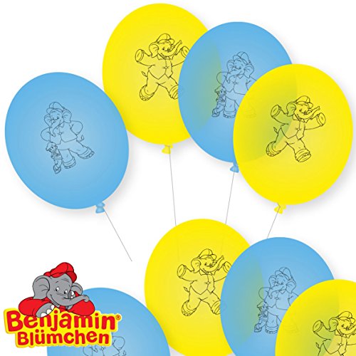 8 Luftballons * BENJAMIN BLÜMCHEN * als Deko für Kinderparty und Kindergeburtstag von DH-Konzept // Töröööö // Elefant Kinder Ballons Ballon Party Set von DH-Konzept