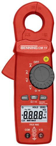 Benning CM 11 Stromzange, Hand-Multimeter digital CAT IV 300V Anzeige (Counts): 6000 von Benning