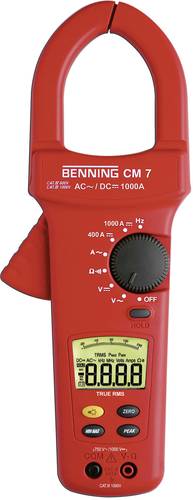Benning CM 7 Stromzange, Hand-Multimeter digital CAT IV 600V Anzeige (Counts): 4000 von Benning