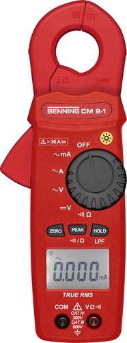 Benning CM 9-1 Stromzange digital CAT IV 300V Anzeige (Counts): 6000 von Benning