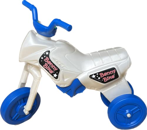 Benny Bike Rutschmotorrad Maxi Perlmutt/blau für drinnen und draußen, für Kinder ab 2 Jahren von Benny Bike