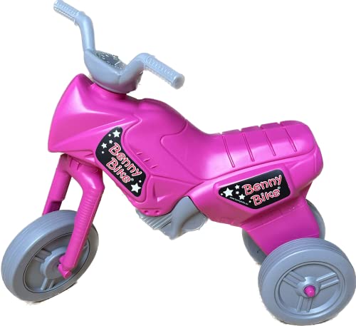 Benny Bike Rutschmotorrad Maxi pink/grau für drinnen und draußen, für Kinder ab 2 Jahren von Benny Bike