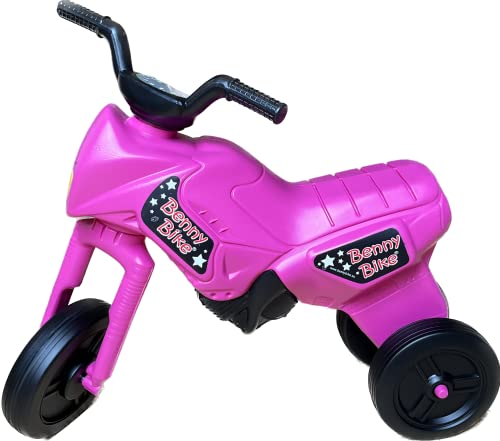Benny Bike Rutschmotorrad Maxi pink/schwarz für drinnen und draußen, für Kinder ab 2 Jahren von Benny Bike