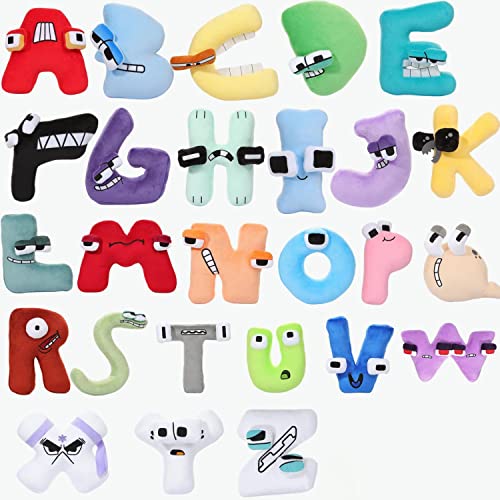 Benolls 26PCS Alphabet Lore Plüsch Spielzeug, A-Z Buchstaben Plushies, Weiches Plüschtier Süß Plüschpuppe Geschenke für Kinder Party Weihnachten Geburtstag von Benolls