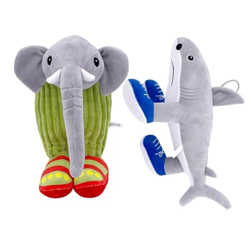 Benolls Tung Tung Tung Sahur Plush,2025 New Tralalero Tralala Plush,Italian Brainrot Stuffed Figure Pillow Gift for Fans (Elephant+Gray) von Benolls