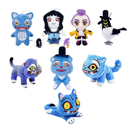 Kpop Demon Hunters Plush,Cute Tiger Plushie Collectible Stuffed Animal for Boys Girls Adults Kpop Fans Halloween Birthday Gift and Desktop Decor for Kids & Plush Collectors (8PCS) von Benolls