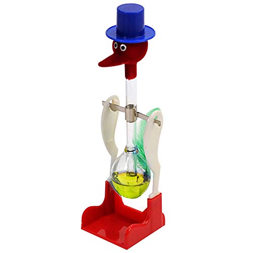 Benoon Kreative Non-Stop-Flüssigkeit Trinkglas Lucky Bird Duck Bobbing Magic Streich Spielzeug Geschenk Gelb von Benoon