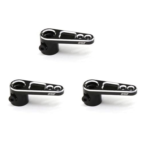 Benssey 3X CNC Aluminium 25T Servo Horn Lenkarme für TRX4 RC Crawler Truck,Schwarz Benssey 3X CNC Aluminium 25T Servo Horn Lenkarme für TRX4 RC Crawler Truck,Schwarz von Benssey
