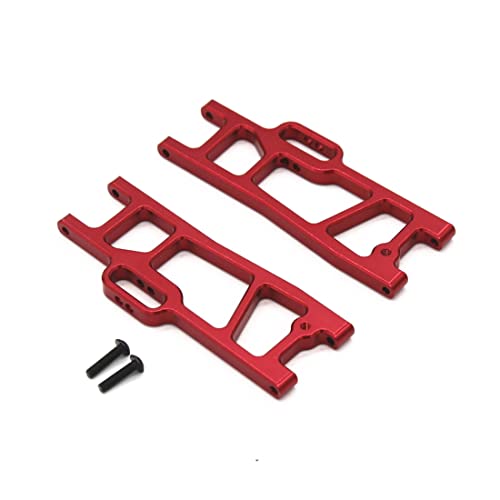 Benssey Metall Hinterer Unterer Querlenker für 104009 12402-A RC Car Upgrades Teile ZubehöR,Rot von Benssey
