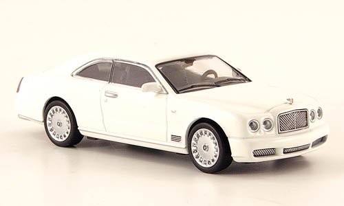 Bentley Brooklands, weiss, 2006, Modellauto, Fertigmodell, Minichamps 1:64 von Bentley