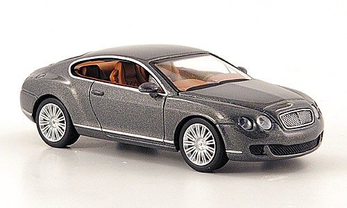 Bentley Continental GT, met.-grau, 2008, Modellauto, Fertigmodell, Minichamps 1:64 von Bentley