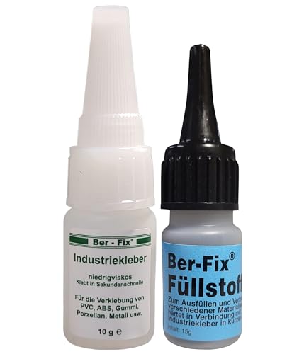 Ber-Fix Füllstoff Set S Schweißnaht Kleber aus Berlin schwarz aus 10g Industriekleber und 15g Granulat 2k Kleber extra stark Metall Kunststoff PVC ABS PLA Ber-Fix Füllstoff Set S Schweißnaht Kleber aus Berlin schwarz aus 10g Industriekleber und 15g Granulat 2k Kleber extra stark Metall Kunststoff PVC ABS PLA von Ber-Fix
