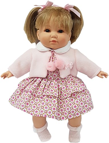 Berbesa 4408 - Sandra Puppe, 40 cm, pink Jacke von Muñecas Berbesa