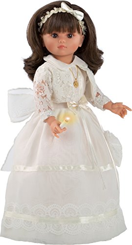 Muñecas Berbesa 4612V Fany, Puppe zur Kommunion, Beige, 40 cm von Muñecas Berbesa