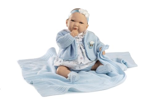 Berbesa Mein Kleiner Reborn, Puppe mit Blauer Decke von Berbesa